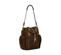 Desigual Neo Grunge Globe Nylon Backpack Brown