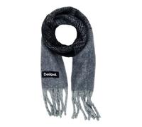 Desigual Women's Accessories Fabric Long Boa Scarf, Schwarz, One Size