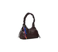 Desigual Schultertasche Montville Half Logo Shoulder Bag Chocolate dunkelbraun