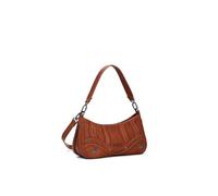 Desigual Umhängetasche Alsacia Embro Patch 490114 – bestickt, Lederoptik, Camel, UNICA