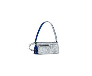 Desigual Schultertasche Umhängetasche Delta Nova Shoulder Bag Azul Oscuro weiß
