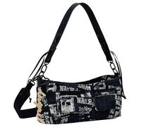 Desigual Schultertasche Umhängetasche Donosti Newspaper Hand Bag Black schwarz