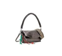 Desigual Schultertasche Half Logo Trokel – gebürstet Silber/Bronze – 22,5 cm