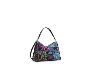Desigual Schultertasche Umhängetasche Leiria Pizzicato Shoulder Bag Tutti Fruti bunt