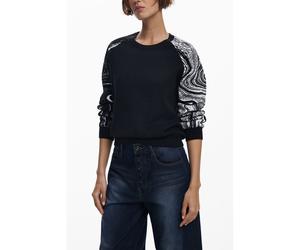 Desigual Schwarzer Polyester Damenpullover M