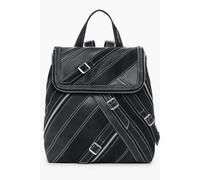 Desigual Schwarzer Polyurethan Damenrucksack Einheitsgröße