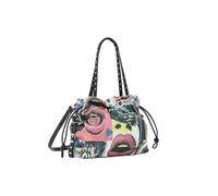 Desigual Shopper Umhängetasche Graffiato Fabric Shopping Bag Estate Blue mehrfarbig