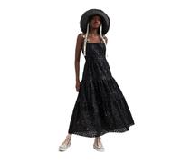 Desigual Sommerkleid mit Pferde-Print in Schwarz Baumwolle - Größe: XS