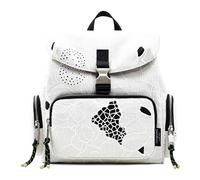 Desigual Summer Dandelion Hamburg Backpack M White