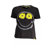 DESIGUAL T-SHIRT MANICHE CORTE DONNA NERO