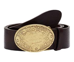 Desigual Tabasco Leather Belt W100 Fresh Chocolat