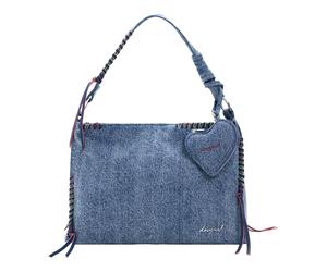 Desigual Torio Denim Shoulder Bag Denim Raw