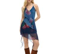 Desigual Trägerkleid Vest Nora Damen Blau Größe L