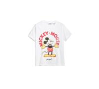 Desigual Damen Ts_Mickey Mouse T-Shirt, weiß, Medium