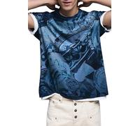 Desigual TS_Mosaic Full Pri, 5014 Europablau, XL