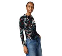 Desigual Damen Langarmshirt TS_OPORTO Schwarz Größe M