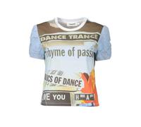 Desigual Women's TS_Lyon 5153 T-Shirt, Blue, L