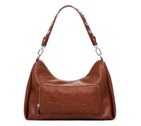 Desigual Schultertasche Mayari Half-Logo Leder 31 cm Braun