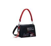 Desigual Umhängetasche Schultertasche Mickey Rock Dortmund Flap Bag Black schwarz