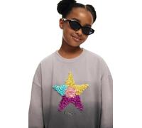 Desigual Unisex Kinder 25SGSK01 Sweatshirt, Black, 13/14