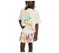 Desigual Unisex Kinder 25SGTK05 T-Shirt, White, 7/8