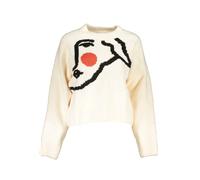 Desigual Verspielter Hunde-Pullover von in Creme mit Rot-Akz - Größe: S