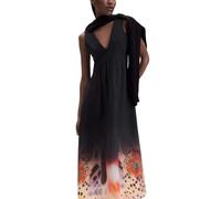Desigual Vest_Pointillism Kleid für Damen, Schwarz, Small