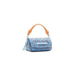 Desigual Women's BOLS_AMORINA 24 TROMS Accessories PU Across Body Bag, Blue