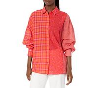Desigual Women's CAM_ELY 7002 Shirt, Orange, L