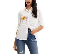 Desigual Women's CAM_Sweet HAMBURGO Shirt, White, XL