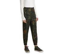 Desigual Womens CAMOTIGER Casual Pants, Green, XS