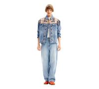 Desigual Women's CHAQ_Donis Woman Denim Trucker Jacket, Blue, Large