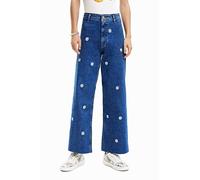 Desigual Women's Denim_Ideas 5053 Casual Pants, Blue, 36