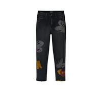 Desigual Women's Denim_Mickey, 2000 Black Jeans, 38