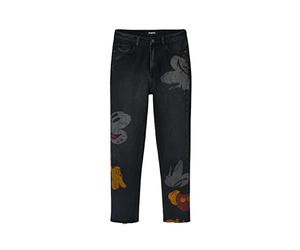 Desigual Women's Denim_Mickey, 2000 Black Jeans, 44