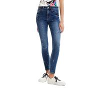 Desigual Women's Denim_Mickey 5053 Casual Pants, Blue, 38