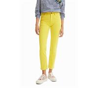 Desigual Women's Denim_OCTUBRE 8022 Casual Pants, Yellow, 38
