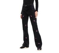 Desigual Women's Denim_VIDIN Casual Pants, Black, 38