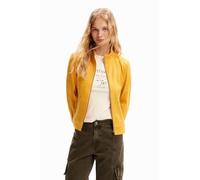 Desigual Women's Jacket_Toronto Woman Woven PU Coat, Yellow, XL