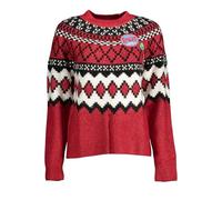 Desigual Women's JERS_Buddy 3014 Scarlet Pullover Sweater, Red, XL