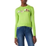 Desigual Womens JERS_Julia Pullover, Green, L, Grün