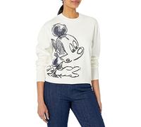 Desigual Women's JERS_Mickey 1001 Sweatshirt, White, XL