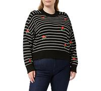 Desigual Womens JERS_Saint Tropez Pullover, Black, XL, Schwarz