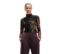 Desigual Women's Long Sleeve T-Shirt, Black, S