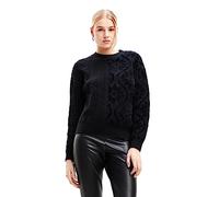 Desigual Women's Pullover_SHASA Sweater, Black, Groß
