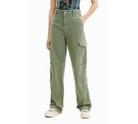 Desigual Women's SEDAL 4009 Casual Pants, Green, 34
