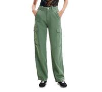 Desigual Women's SEDAL 4009 Casual Pants, Green, 40