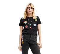 Desigual Women's Short Sleeve T-Shirt, Black, XS
