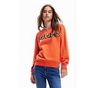 Desigual Women's Sweat_Power 3148 Sweatshirt, Red, XXL