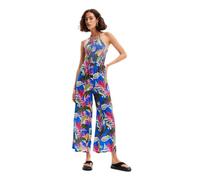 Desigual Women's Swim_Jumpsuit Tropical One Piece Swimsuit, Blue, XX-Large